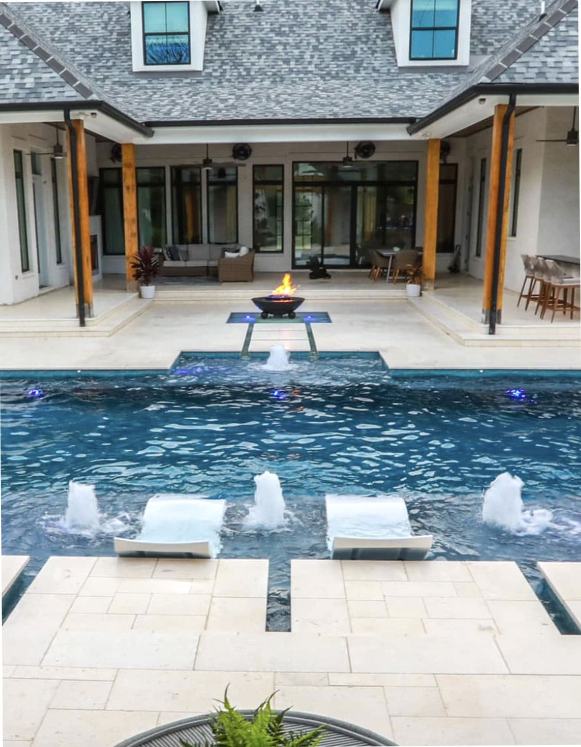 Pool Loungers by Aquarius Pools & Spas in Mandeville, Louisiana